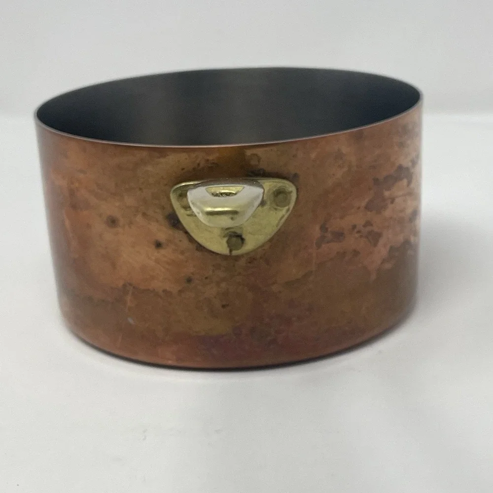 Vtg Paul Revere 1776-1976 Copper Saucepan Brass Handle 5